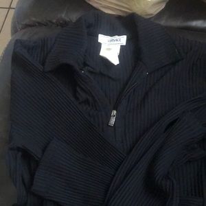 Versace long sleeve. Ridged material, stretchy, excellent condition